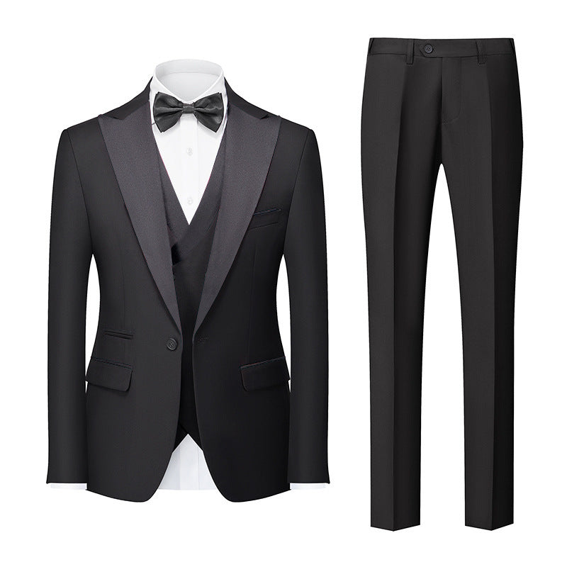 Three-Piece Slim-Fit Suit