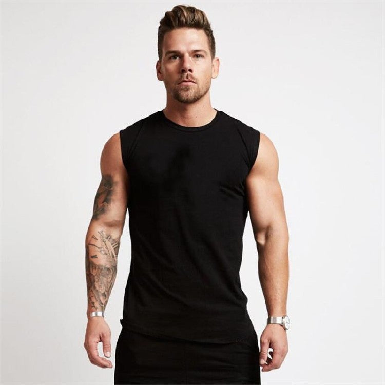 Sleeveless Gym Cotton Tank Top for Men
