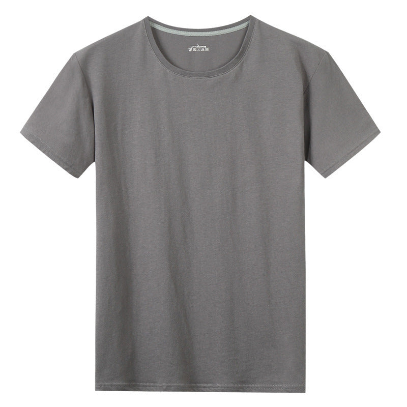 Solid Colour Classic Cotton Short Sleeved T Shirt