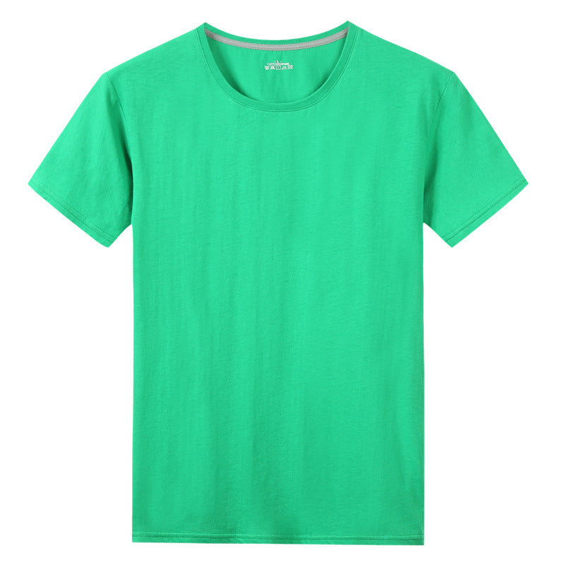 Solid Colour Classic Cotton Short Sleeved T Shirt