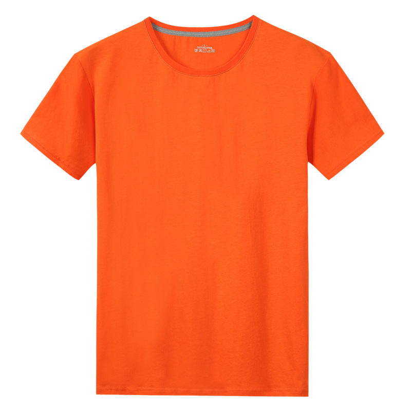 Solid Colour Classic Cotton Short Sleeved T Shirt