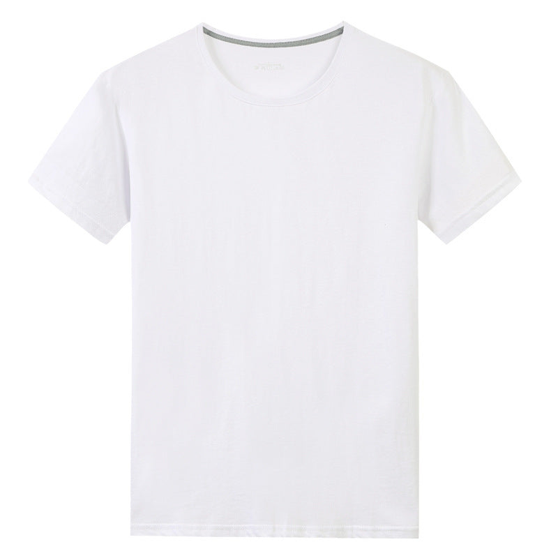 Solid Colour Classic Cotton Short Sleeved T Shirt