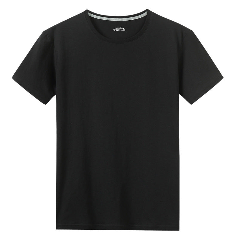 Solid Colour Classic Cotton Short Sleeved T Shirt