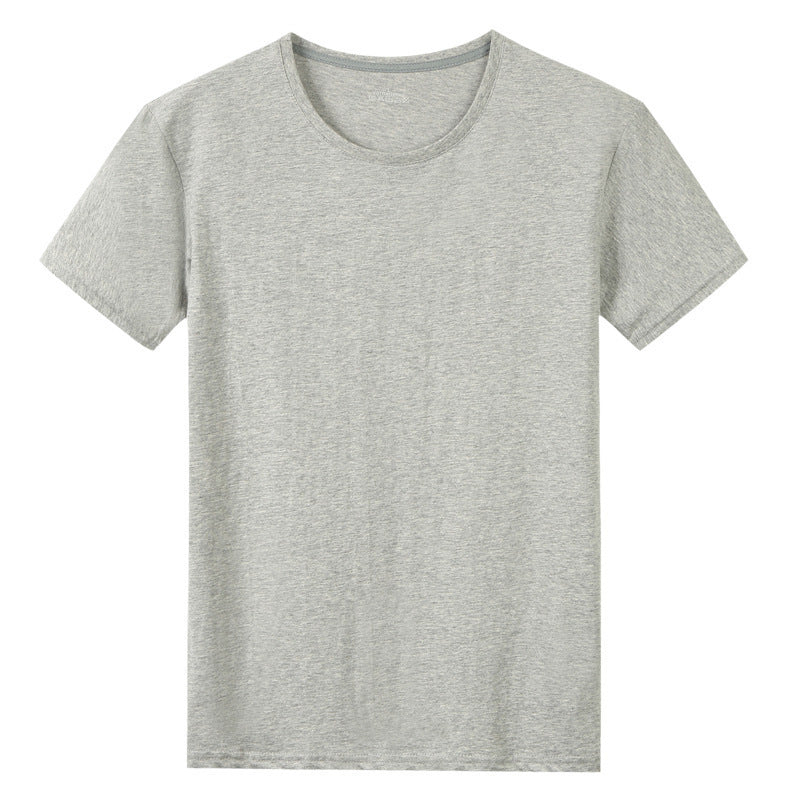 Solid Colour Classic Cotton Short Sleeved T Shirt