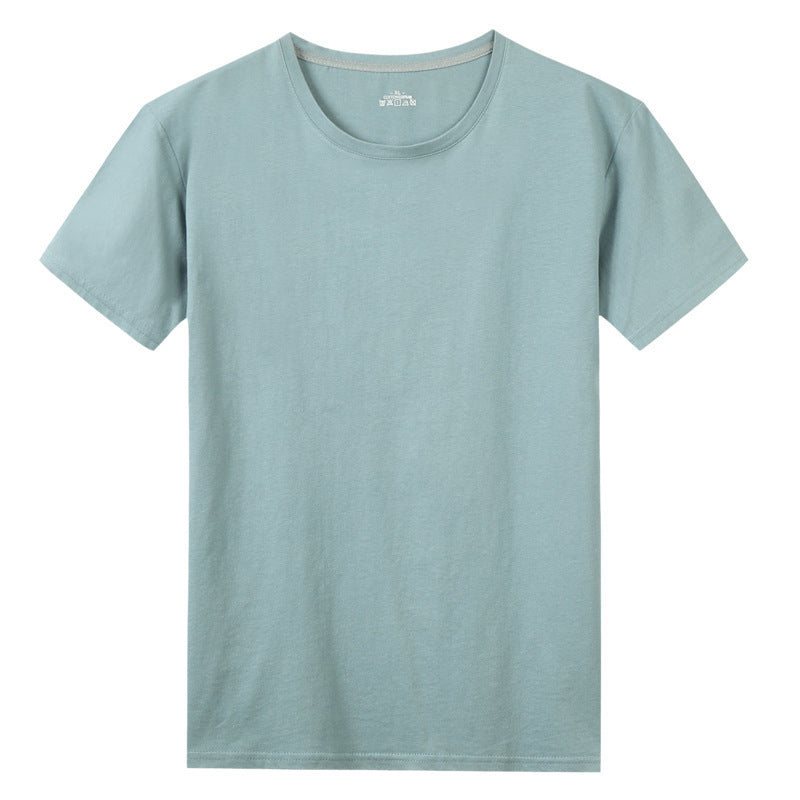 Solid Colour Classic Cotton Short Sleeved T Shirt