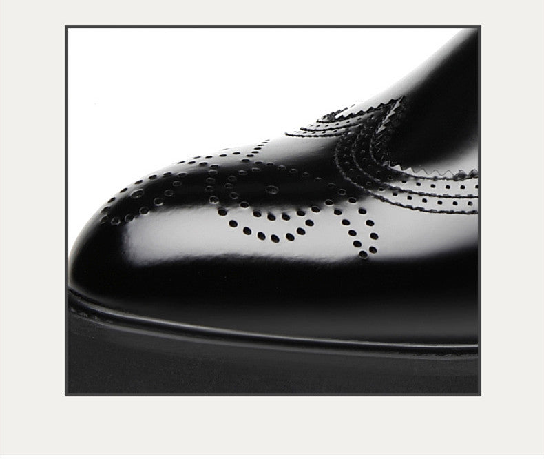 Thick-Soled High-Top Martin Leather Shoes