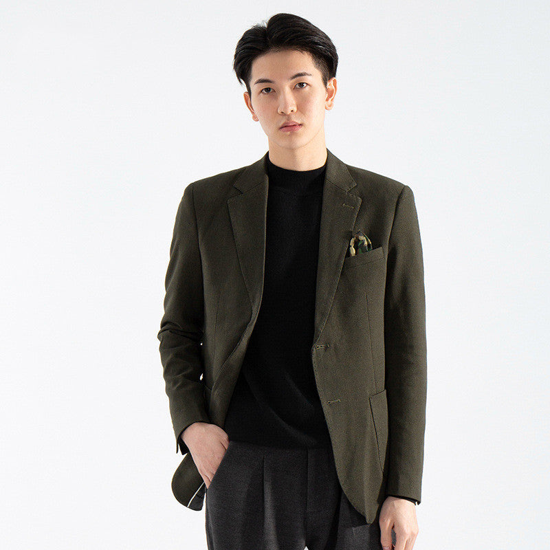 Slim Fit Men's Single Breasted Coat
