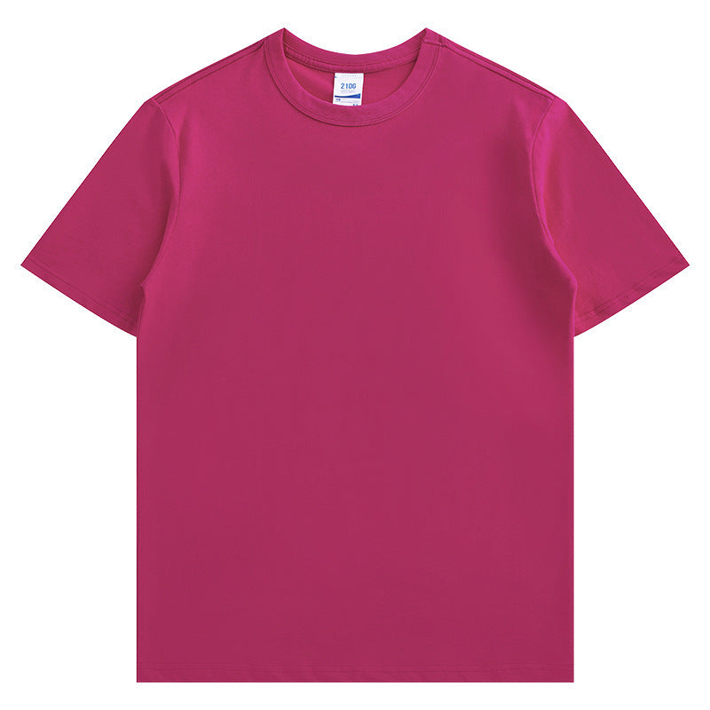 Basic Cotton Short-sleeved Uni Sex T-shirt