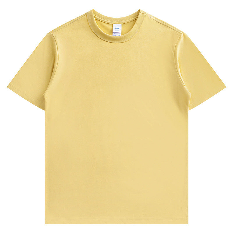 Basic Cotton Short-sleeved Uni Sex T-shirt