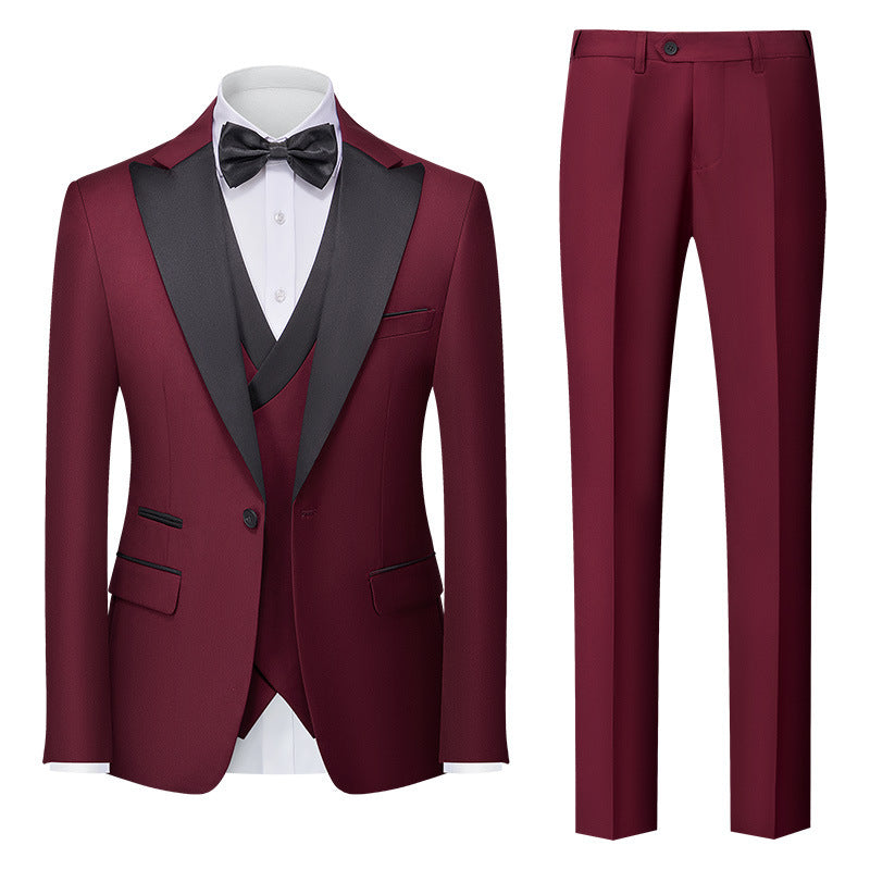 Three-Piece Slim-Fit Suit