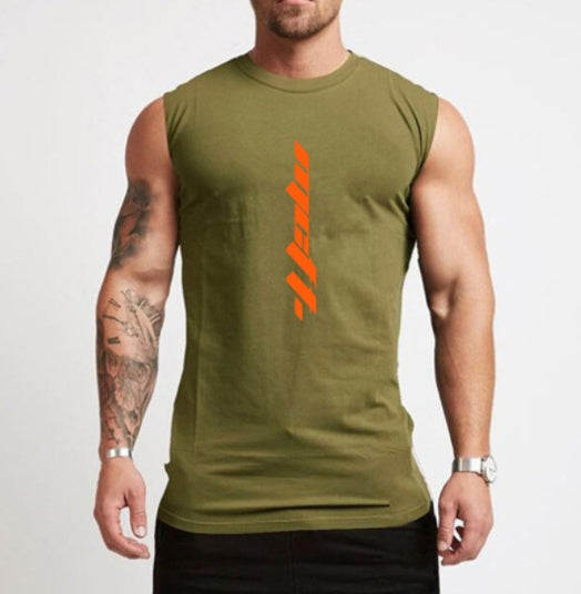 Sleeveless Gym Cotton Tank Top for Men