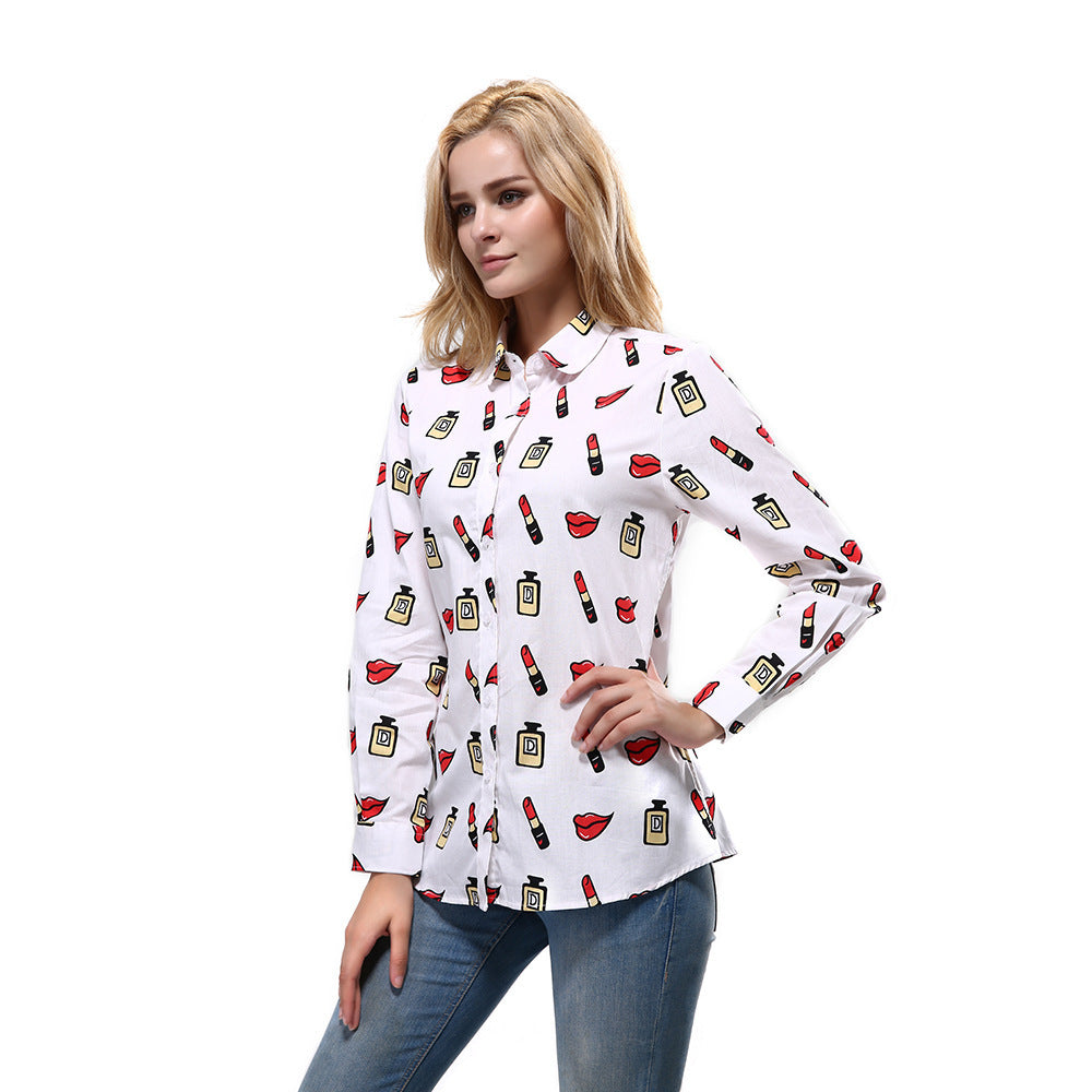 Tops Long Sleeve Cotton Women's Bottoming Shirt
