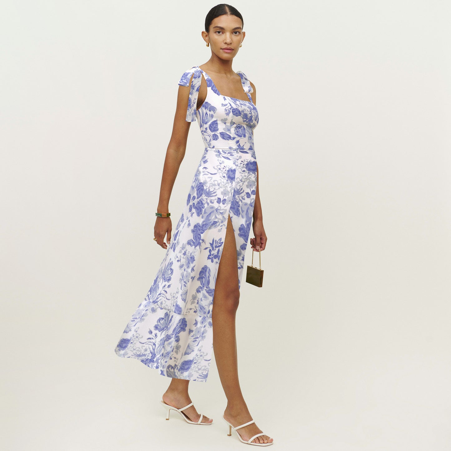 Summer New Women's Halter Strappy Floral Dress