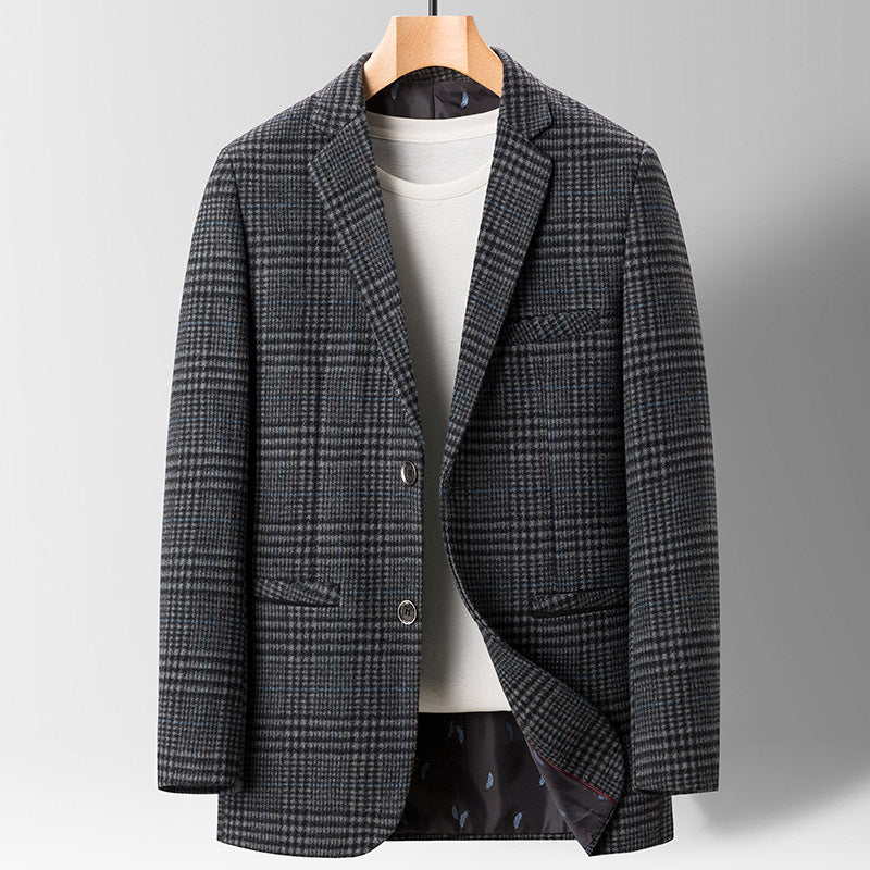 Fine Plaid Casual Suit