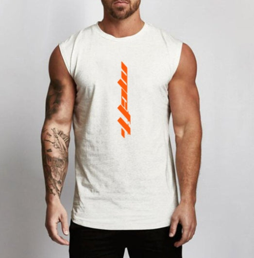 Sleeveless Gym Cotton Tank Top for Men