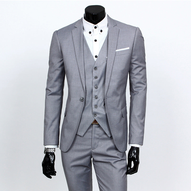 Trendy Slim Fit Three-Piece Suit