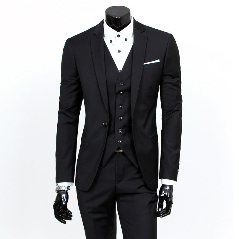 Trendy Slim Fit Three-Piece Suit
