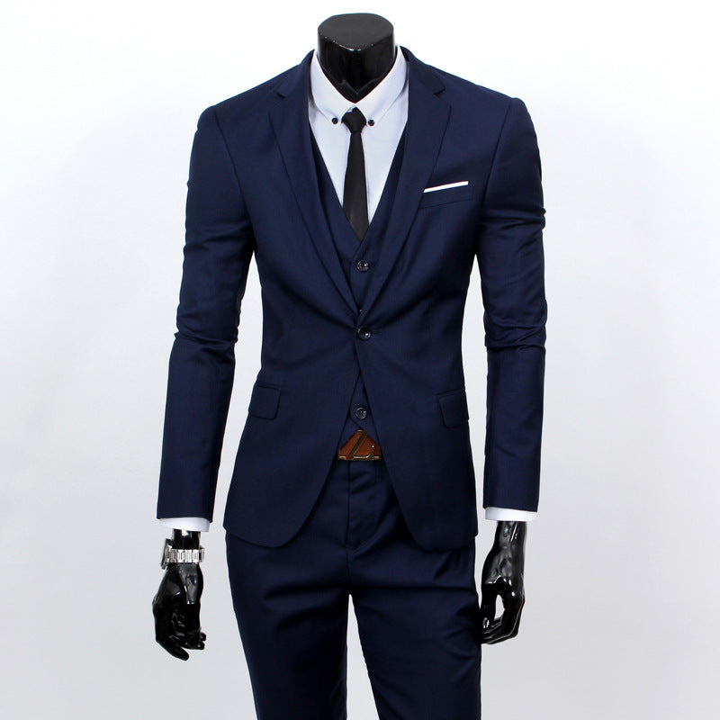 Trendy Slim Fit Three-Piece Suit