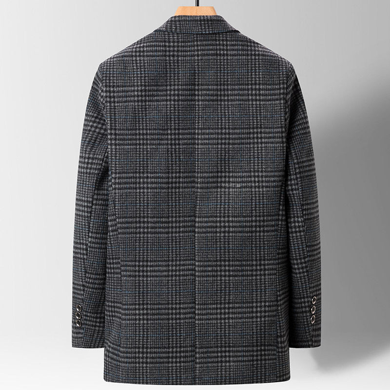 Fine Plaid Casual Suit