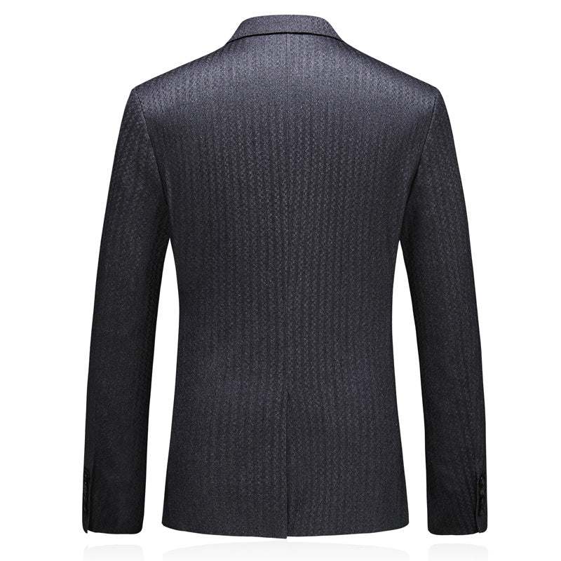 Men's Formal Striped Suit Jacket