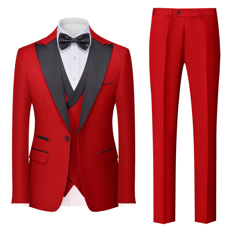 Three-Piece Slim-Fit Suit