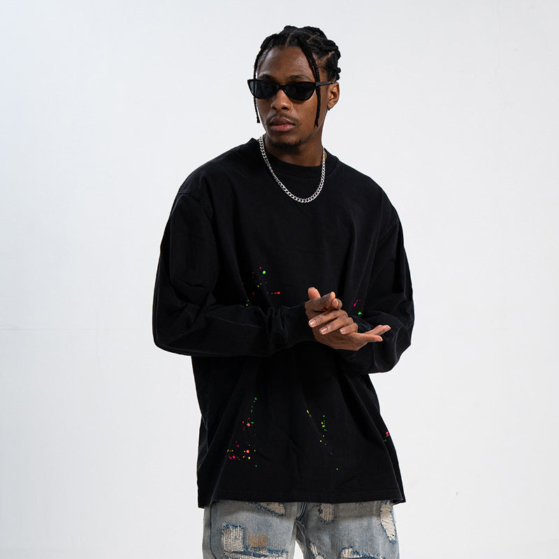 Men's Color Speckled Long Sleeve