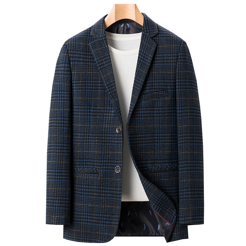 Fine Plaid Casual Suit