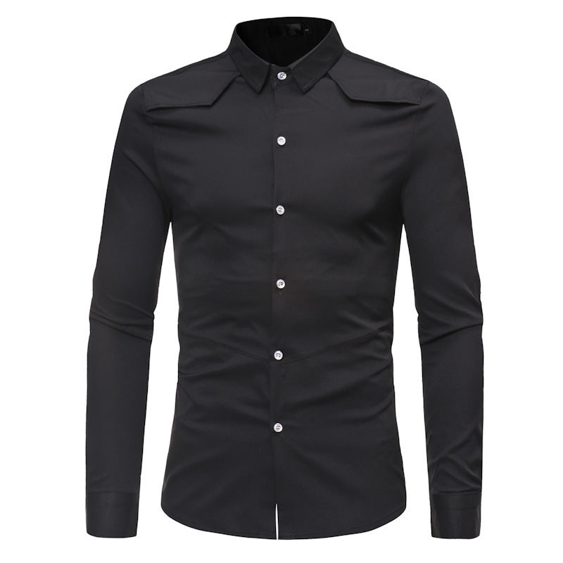 Long sleeve lapel shirt