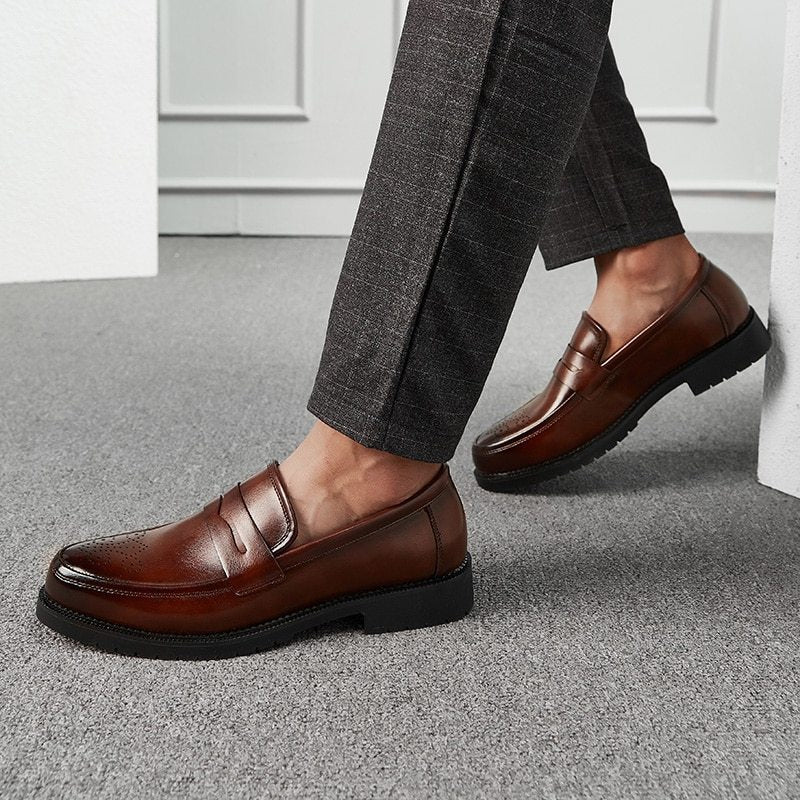 British-Styled Men's Formal Leather Shoes