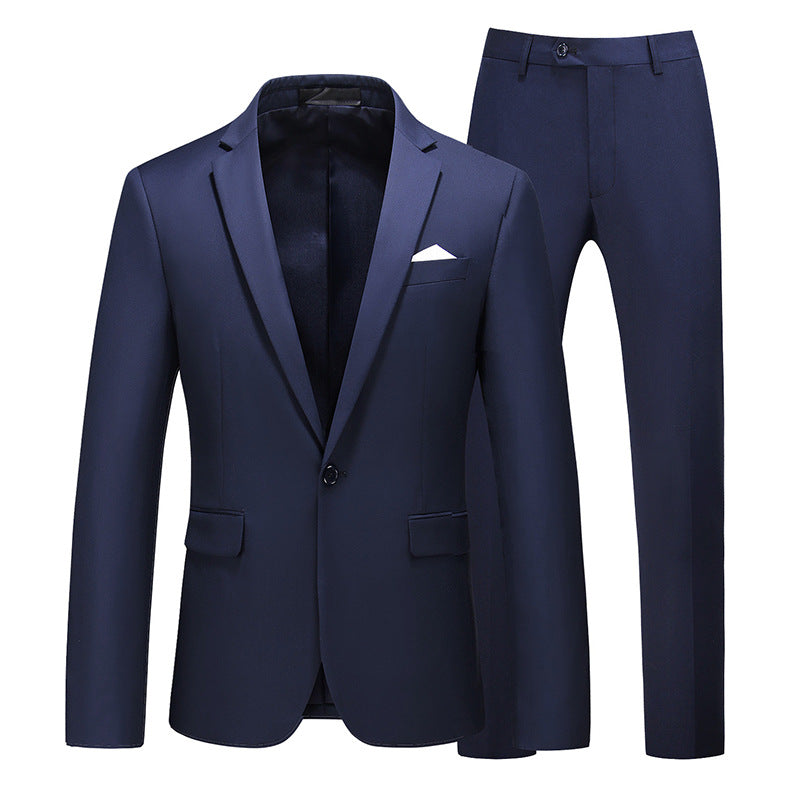 Multi-Color Slim Fit Two-piece Suit