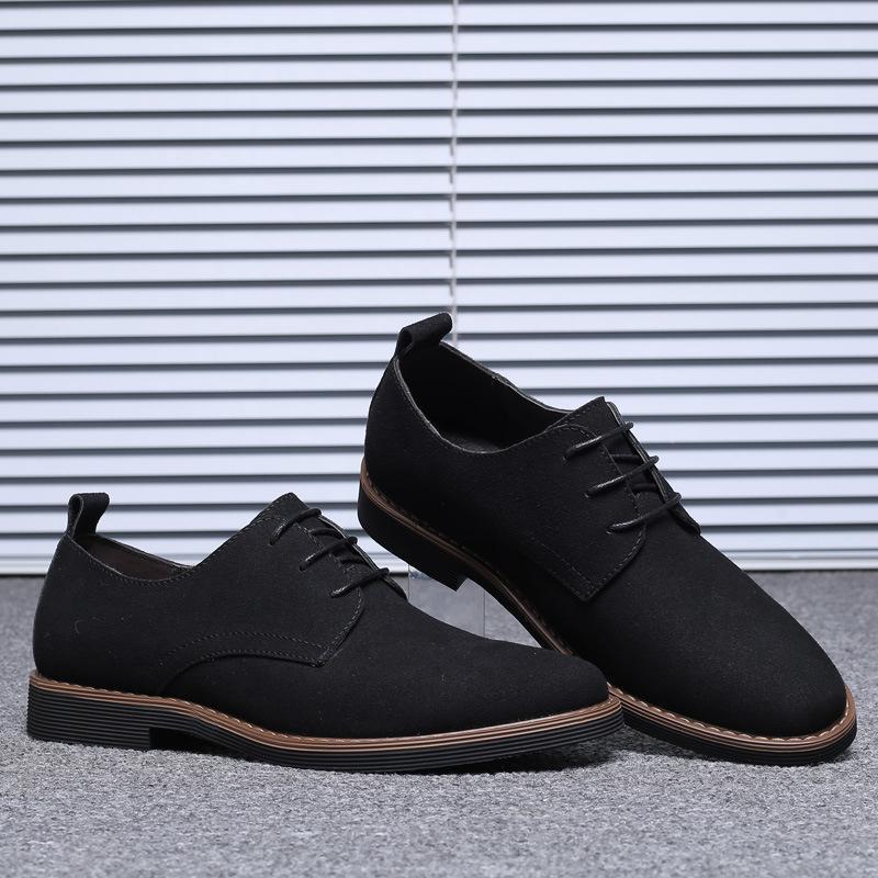 Solid Colour Suede Leather Shoes