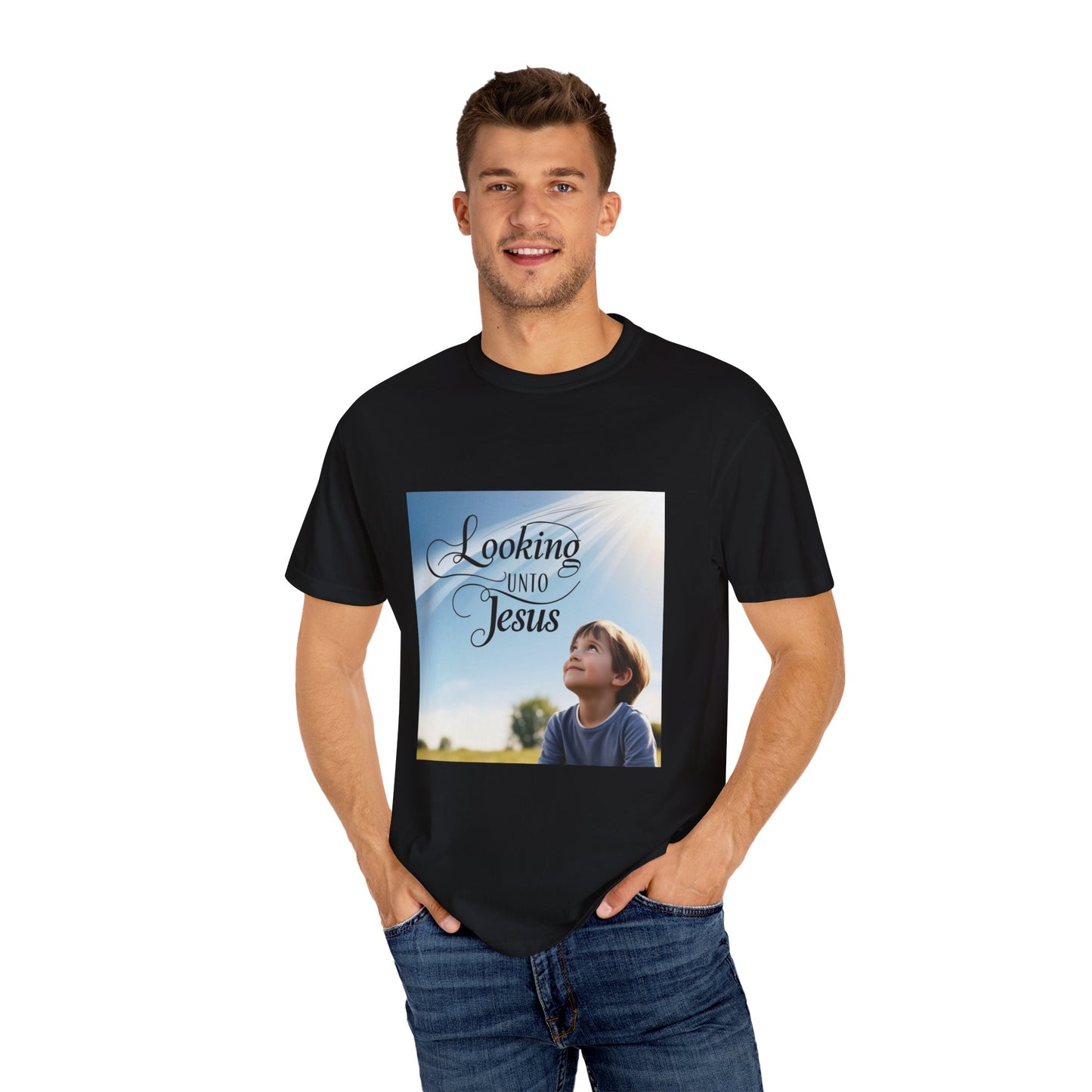 Looking Unto Jesus Unisex T-shirt