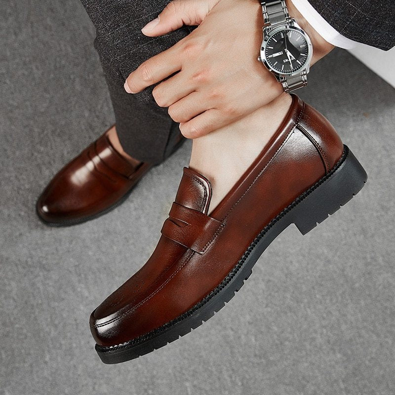 British-Styled Men's Formal Leather Shoes