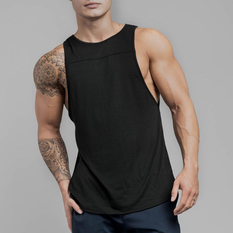 Men's Plain Sleeveless T-shirt Solid Tank Top