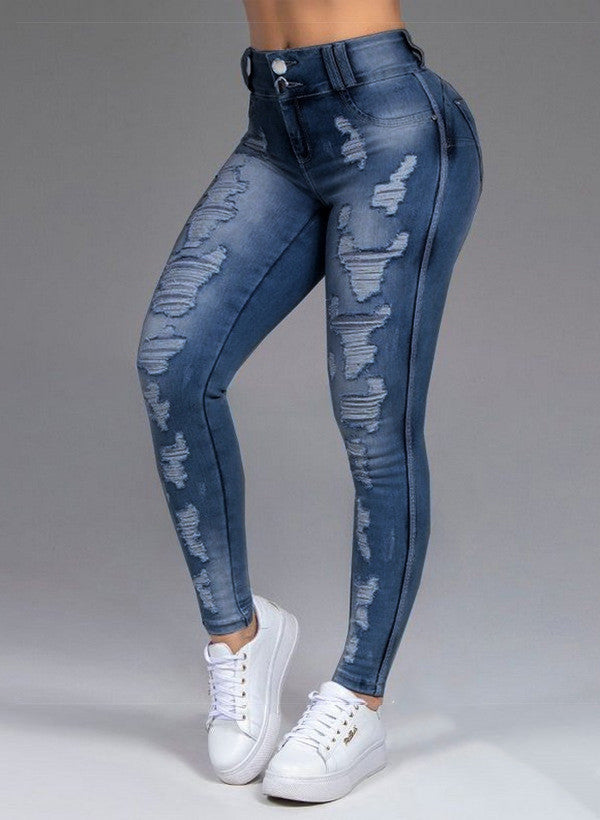 Trendy Thin Stretch Jeans Trousers