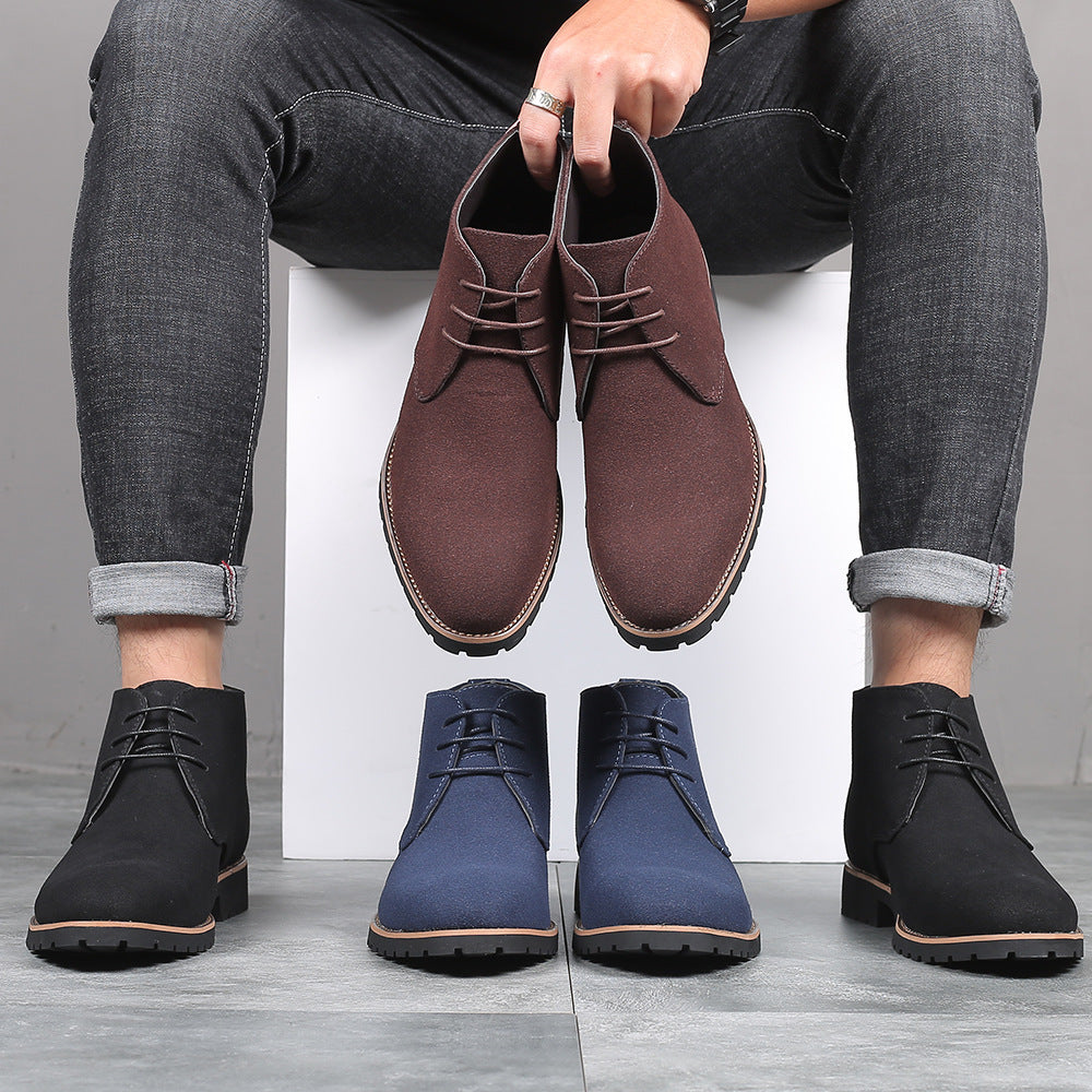 Casual Men's Leather Suede Boots