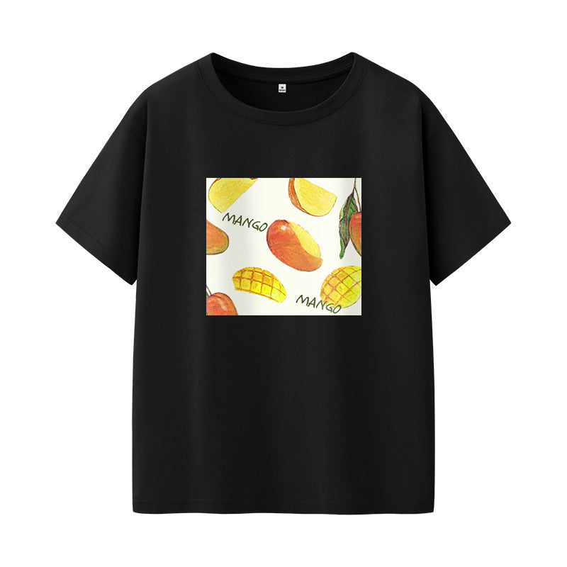 Fruit Patterned Short Sleeved T Shirt