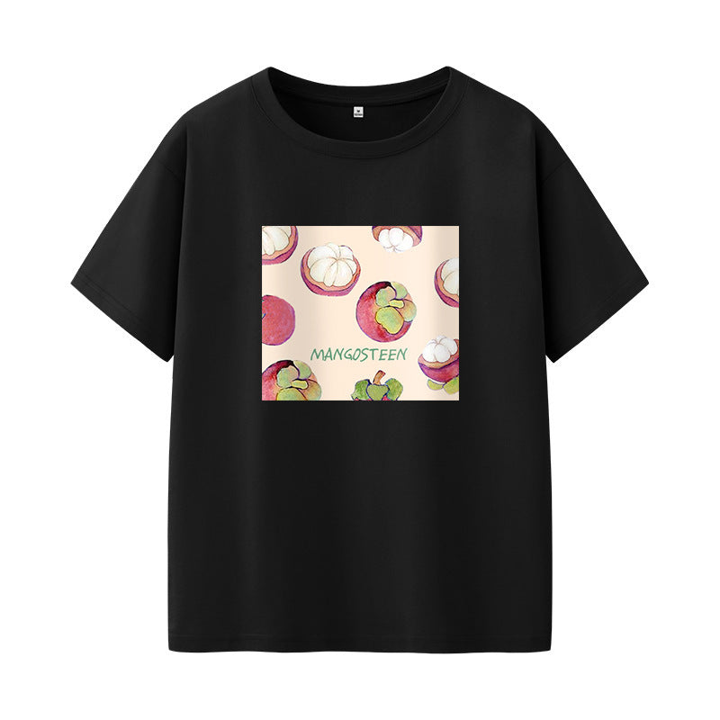 Fruit Patterned Short Sleeved T Shirt