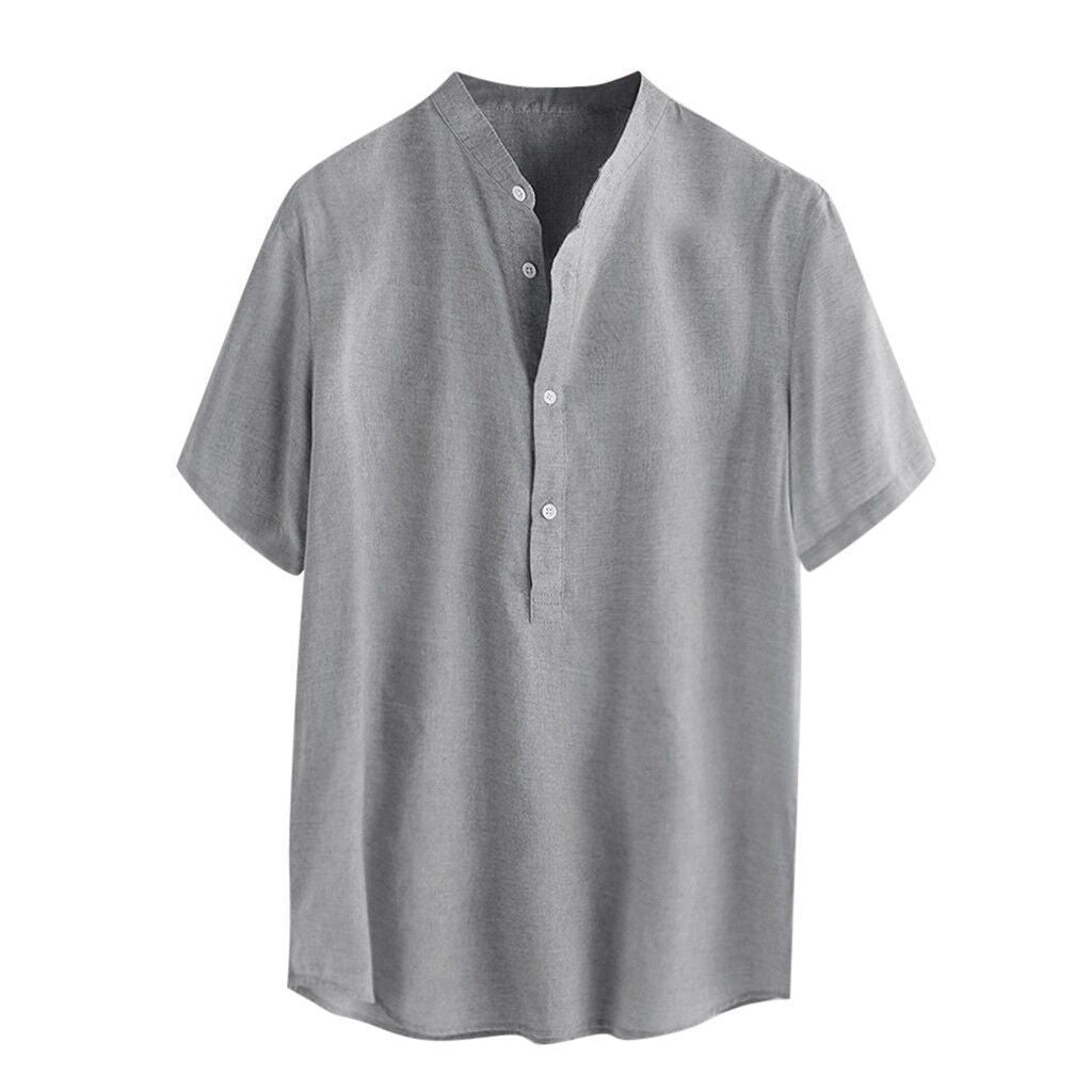 Linen All-match Button Up Shirt