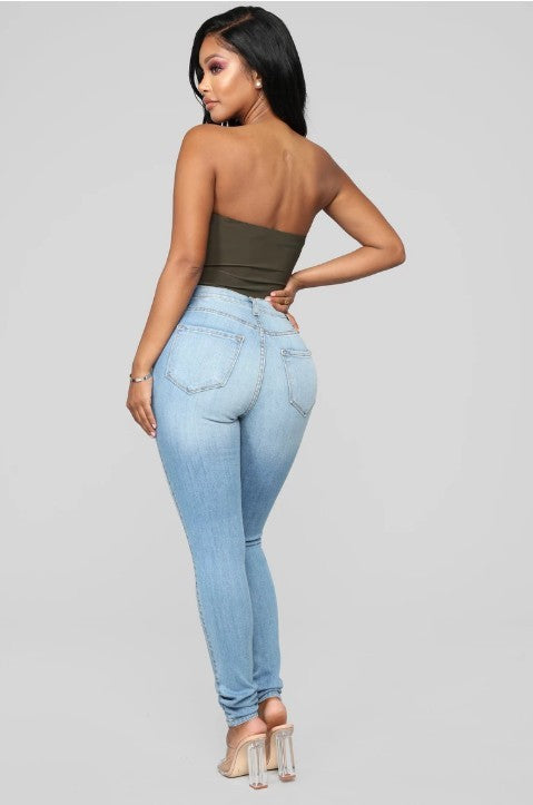 Hot Selling Stretch High-Waist Jeans