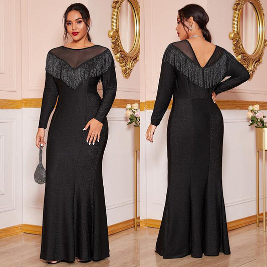 Trendy Long Dress For Plus Size Women