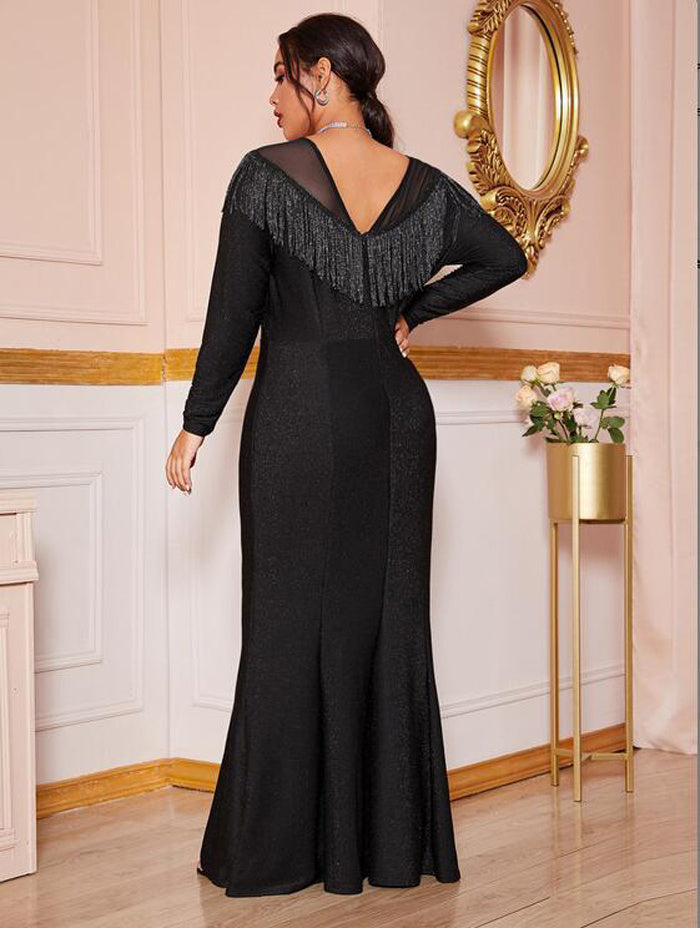 Trendy Long Dress For Plus Size Women