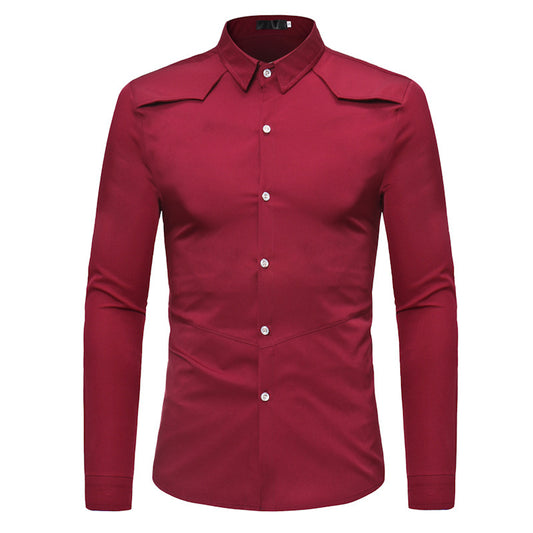 Long sleeve lapel shirt