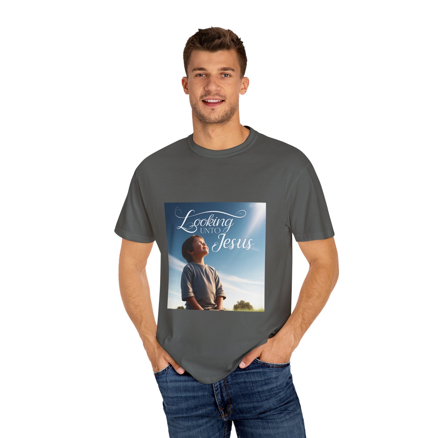 Looking Unto Jesus Unisex T-shirt