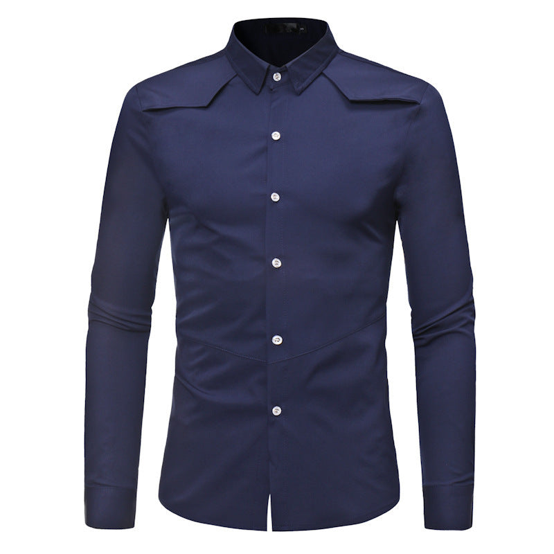 Long sleeve lapel shirt