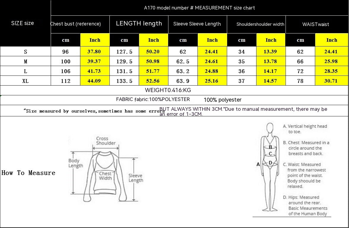 Einfarbiges Langarmkleid für Damen