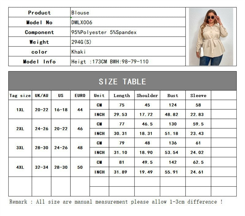 Trendy Plus Size Women Blouse