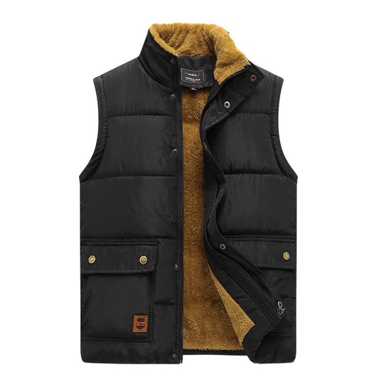 Trendy Fleece-Lined Down Cotton Vest