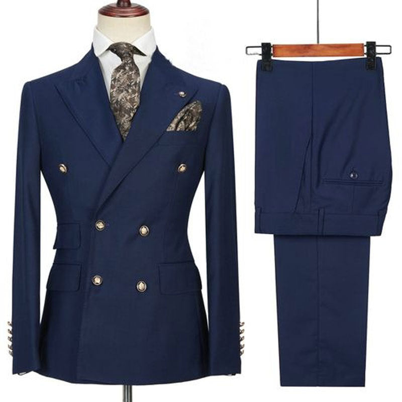 Men's Double Breasted Two-piece Suit