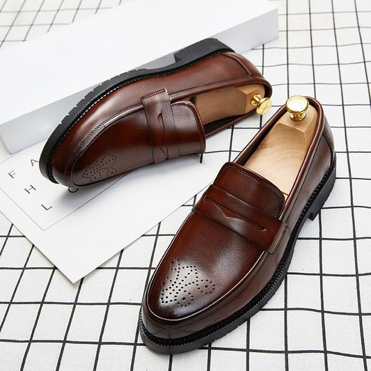 British-Styled Men's Formal Leather Shoes